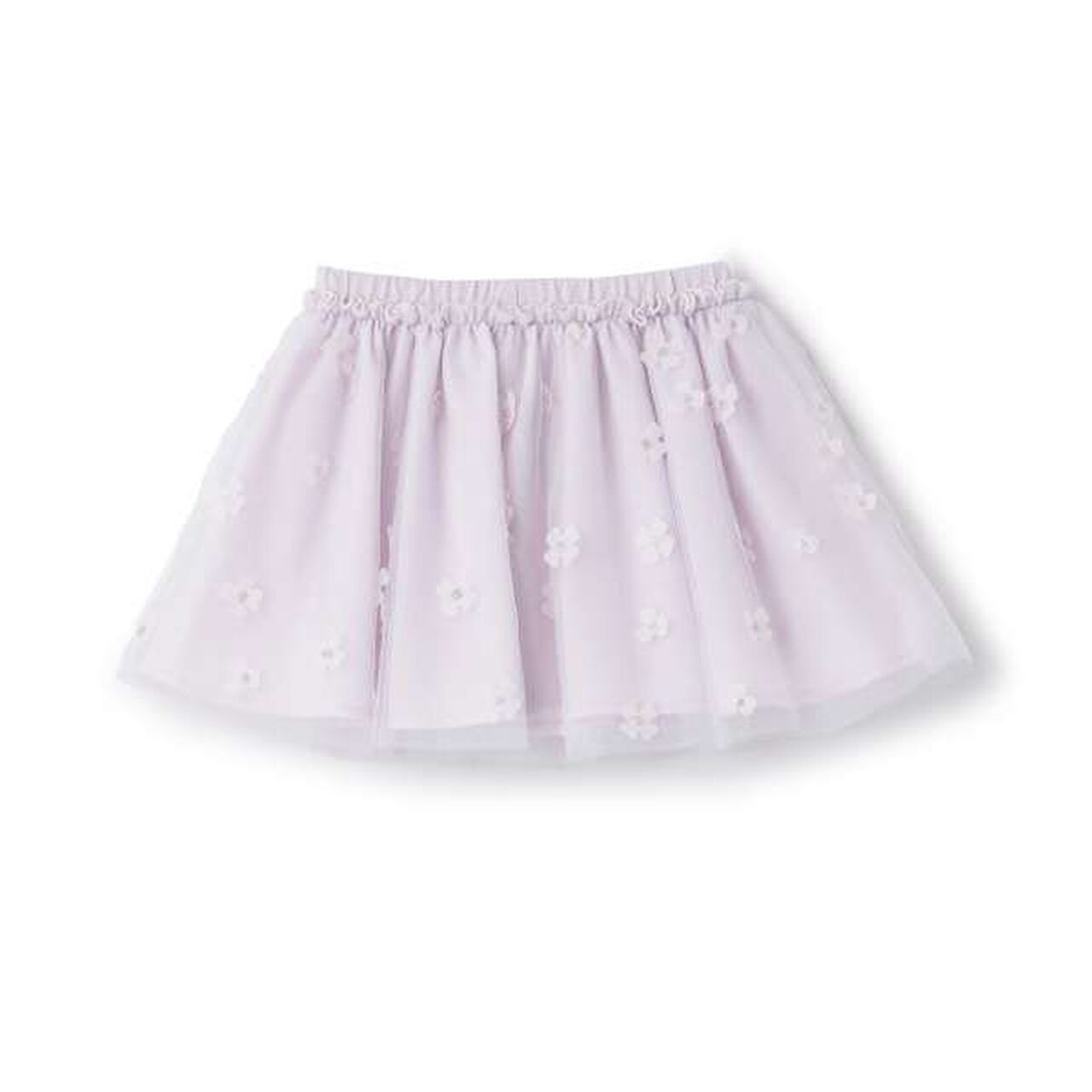 Flower Tulle Skirt,Blue, large image number 2