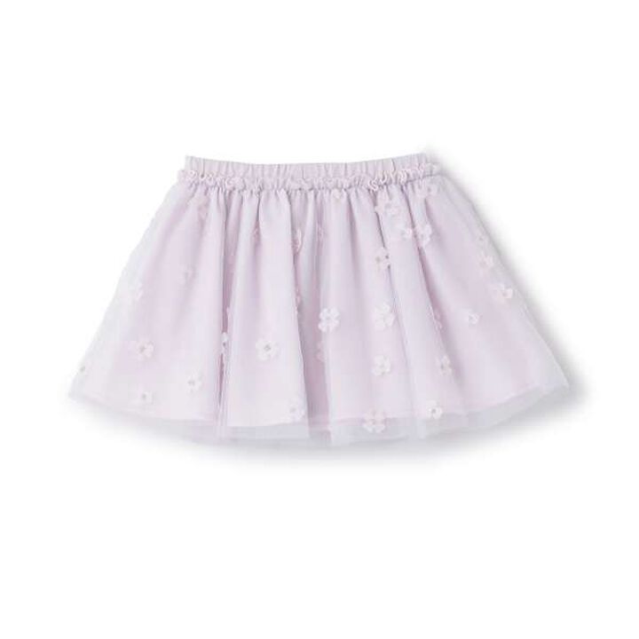 Flower Tulle Skirt,Blue, medium image number 2