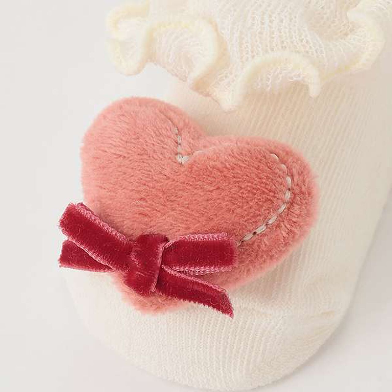 Assorted Motif Cup Socks,Off white, large image number 6