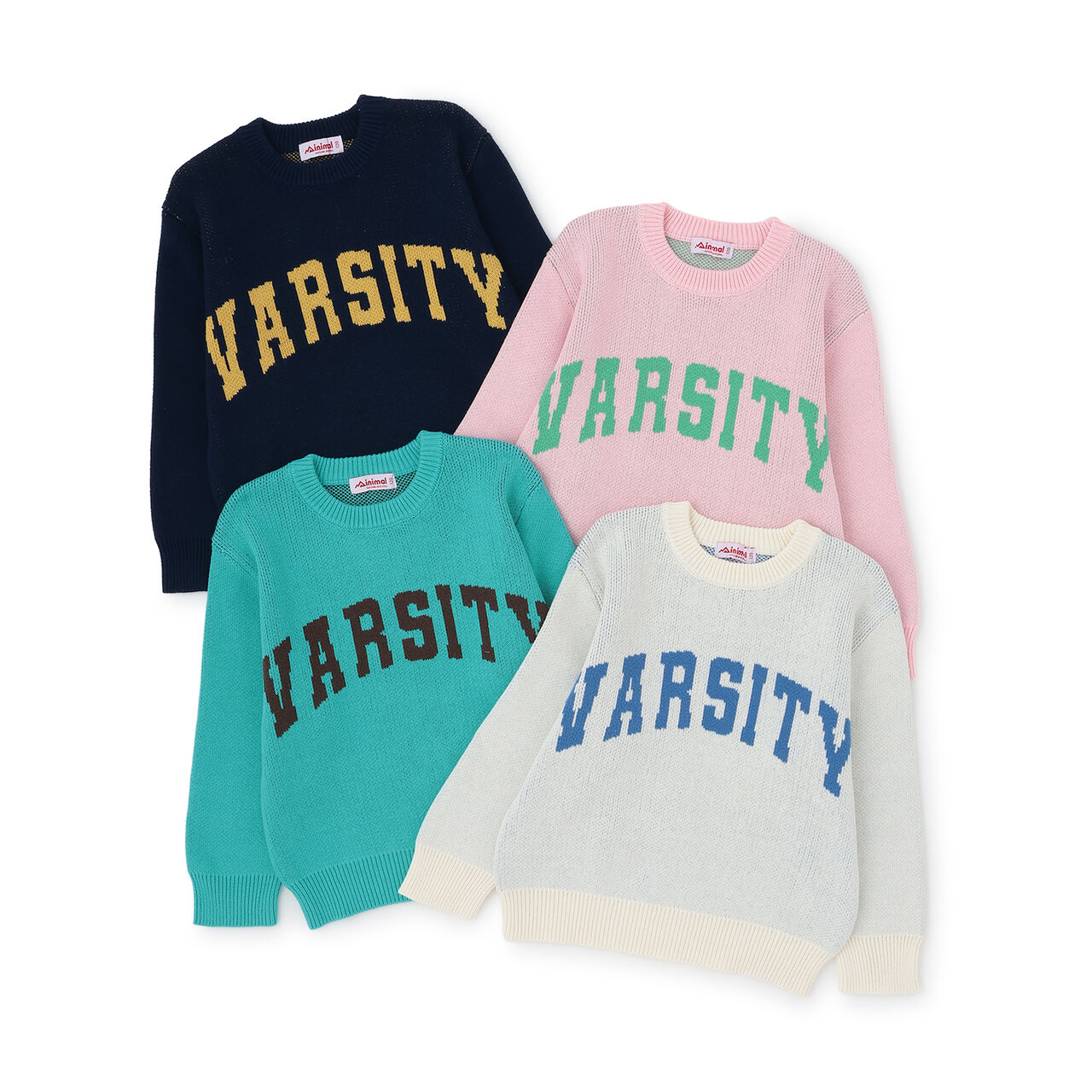 [Machine Washable] Logo Knitwear,Off white, large image number 6