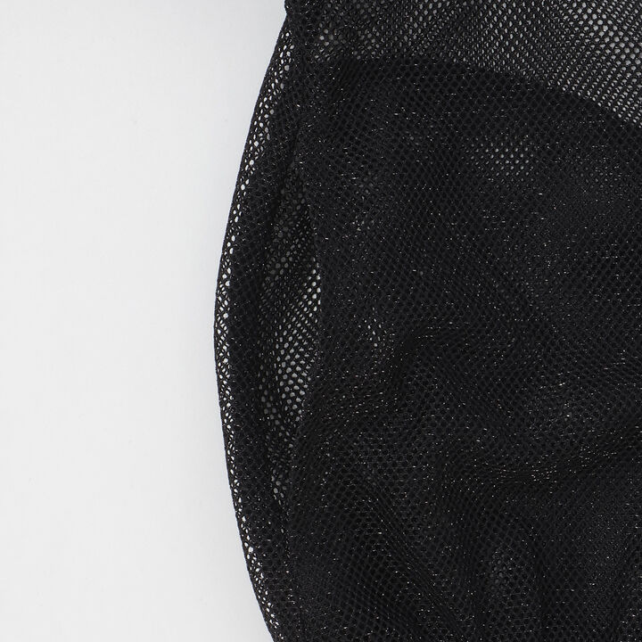 Lame Mesh Bomber Jacket,Off white, medium image number 4