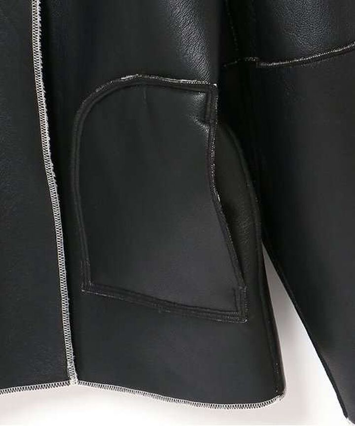 Reversible Boa Jacket,Ivory, medium image number 8