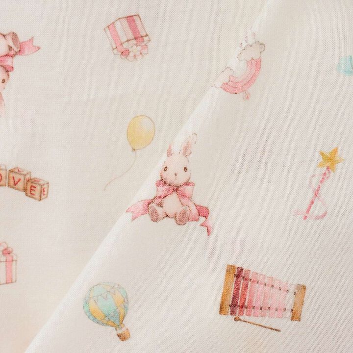TOYS GIRLS Short-Sleeve Romper [Made in Japan],Pink, medium image number 6