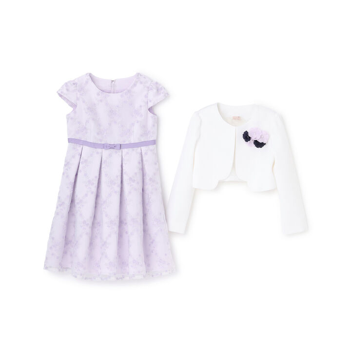 [Formal] Lace OP + No Collar JK Set,Lavender, medium image number 12