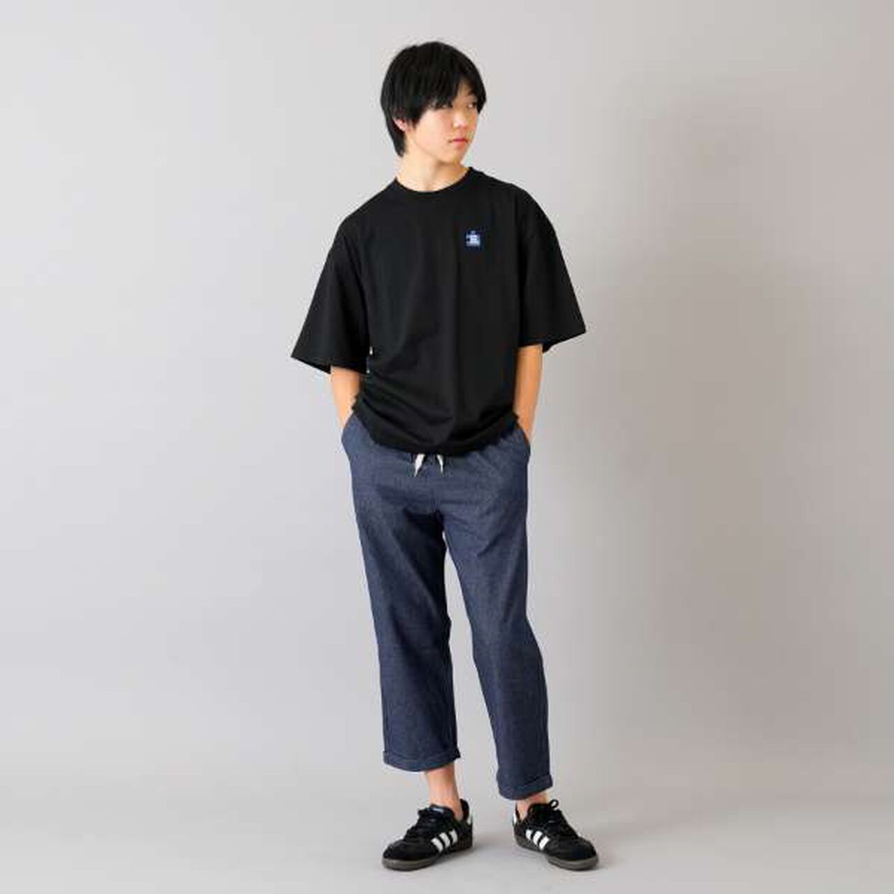 Assorted 8-Length Cropped Pants,Deep blue, large image number 13