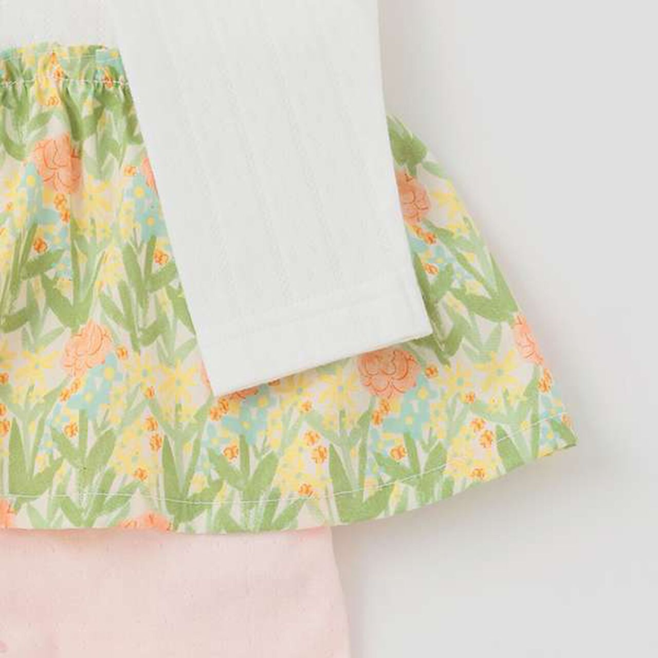 Floral Pattern Coverall,Pink, large image number 5
