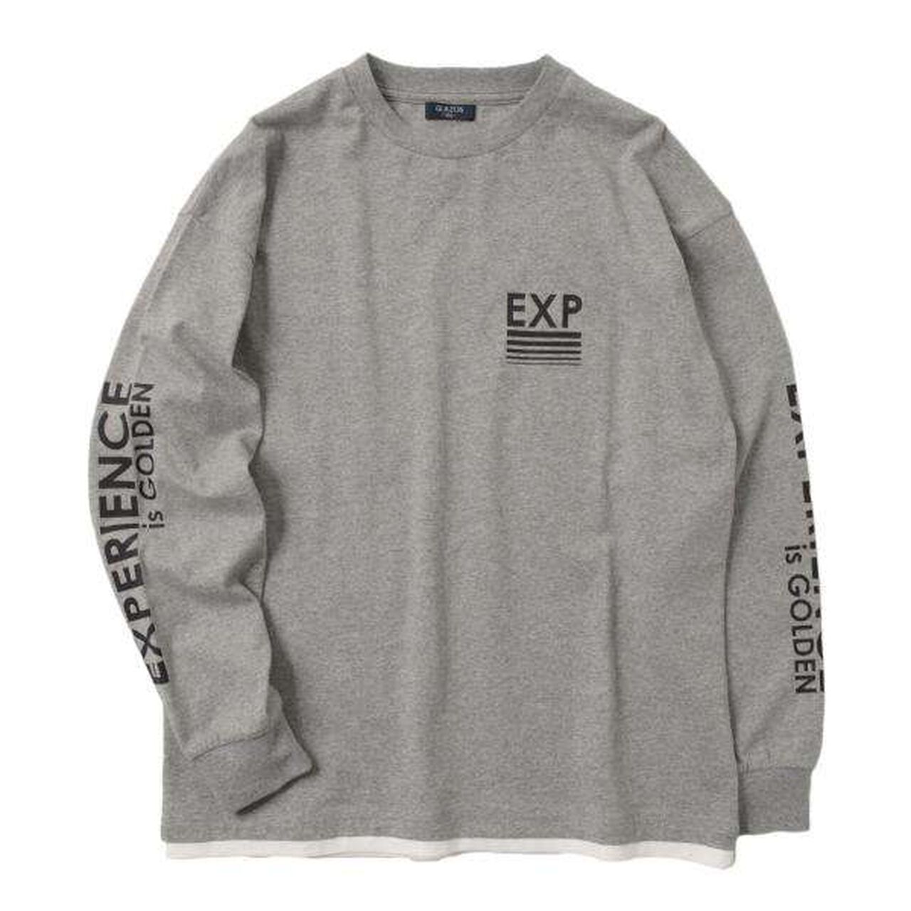 Layered Hem Long-Sleeve T-Shirt,Black, large image number 6