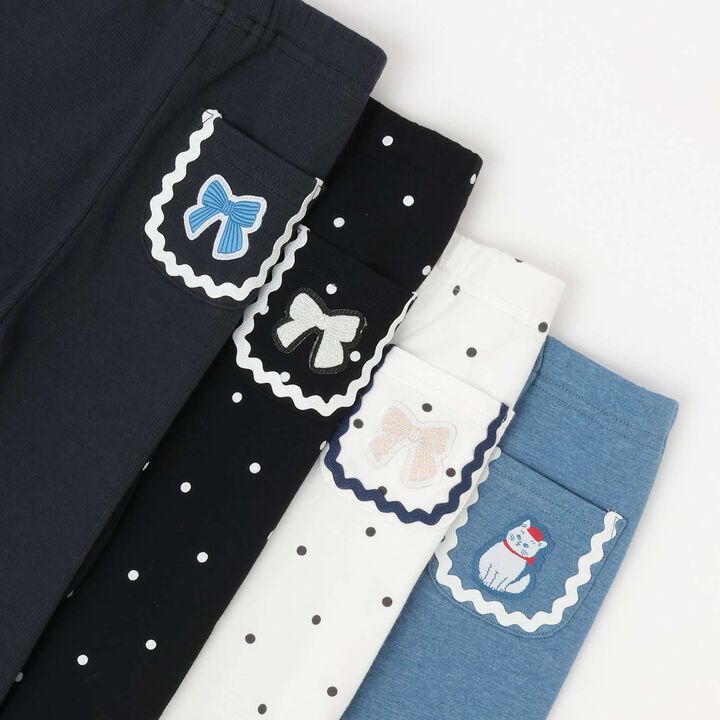 [Affordable] GIRLS 10-length Leggings,Charcoal gray, medium image number 6