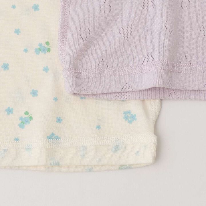 [Weak Acidity] 2-Pack Short-Sleeve Undershirts,Lavender, medium image number 6