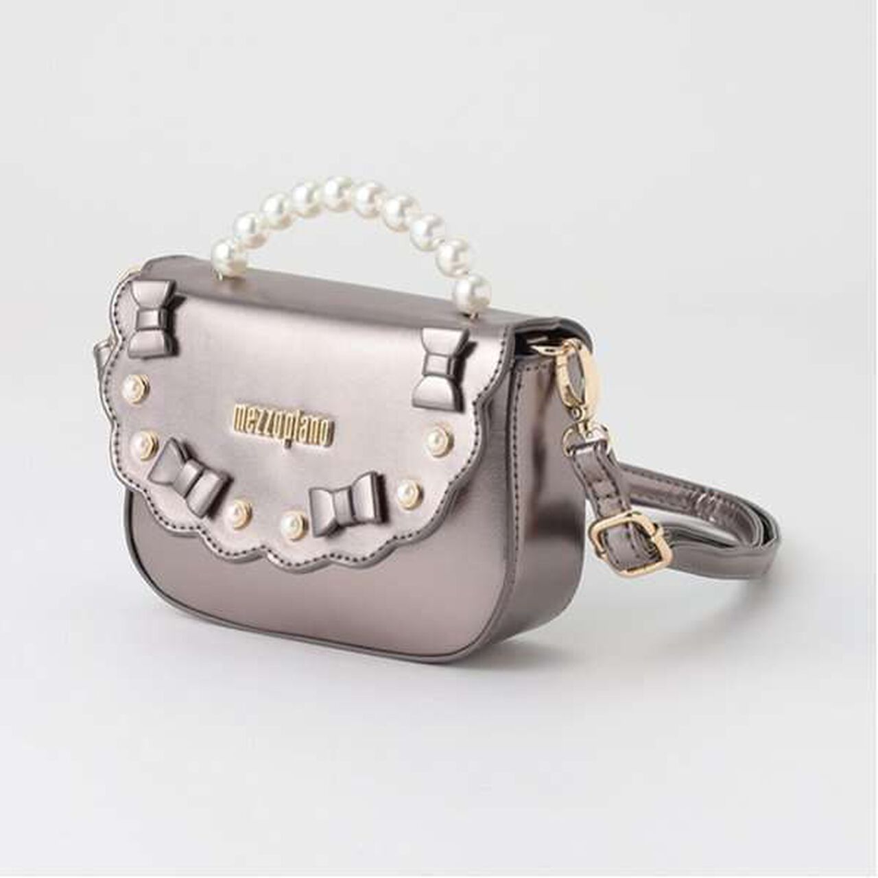 Pearl Handbag,Silver, large image number 1