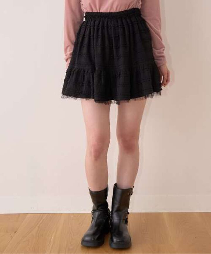 Tiered Mini Skirt,Ivory, medium image number 10