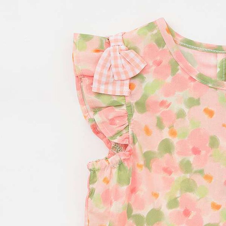 Flower Print Outfit Set,Pink, medium image number 4