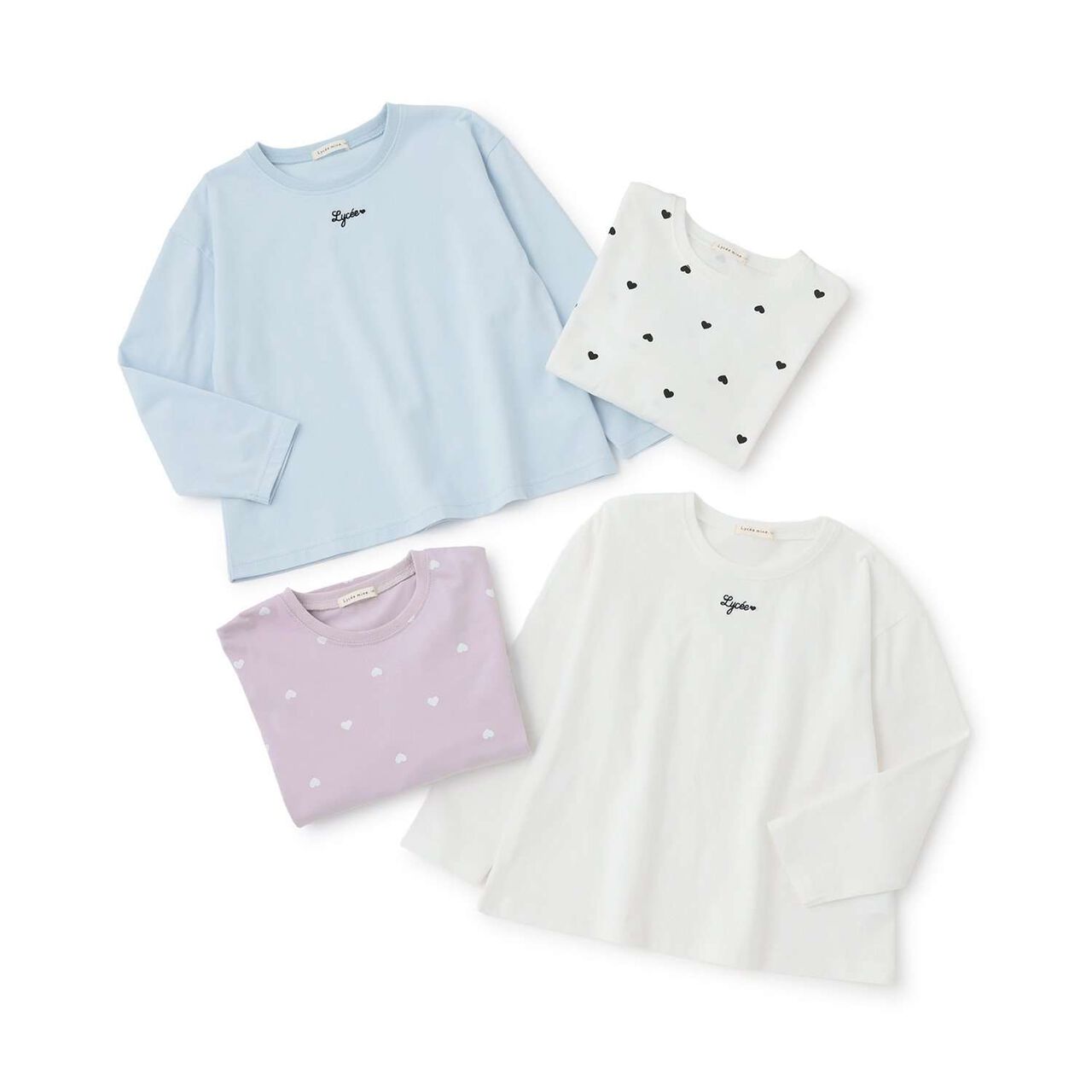 [100% Cotton] [School-Ready] A-Line T-Shirt (2-Piece Set),Sax blue, large image number 6