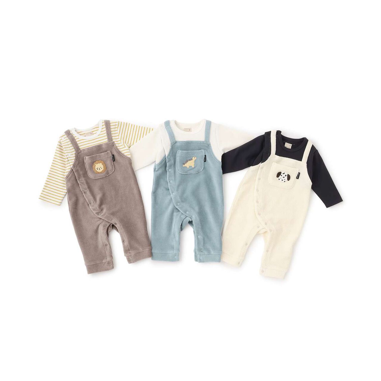 Animal-Style Overall Coverall,Beige, large image number 15