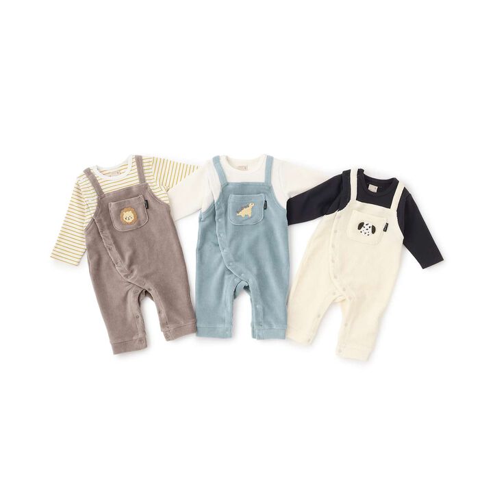 Animal-Style Overall Coverall,Beige, medium image number 15