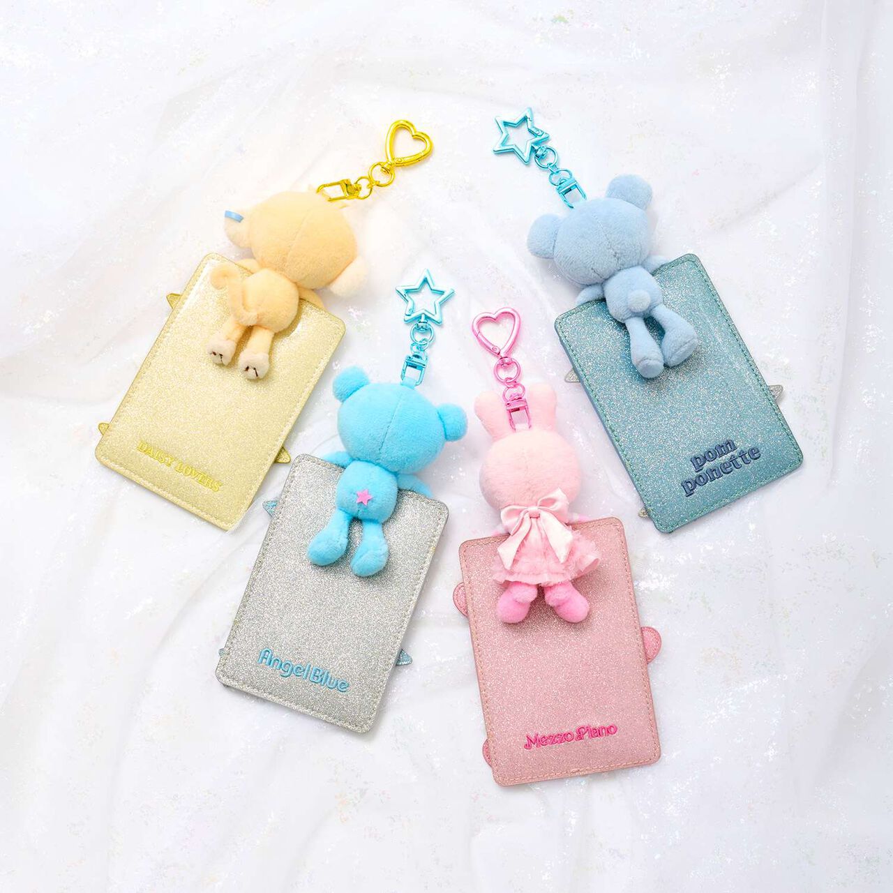 Sparkling Mint-kun Card Case with Playful Pop-Up Design,Sax blue, large image number 6