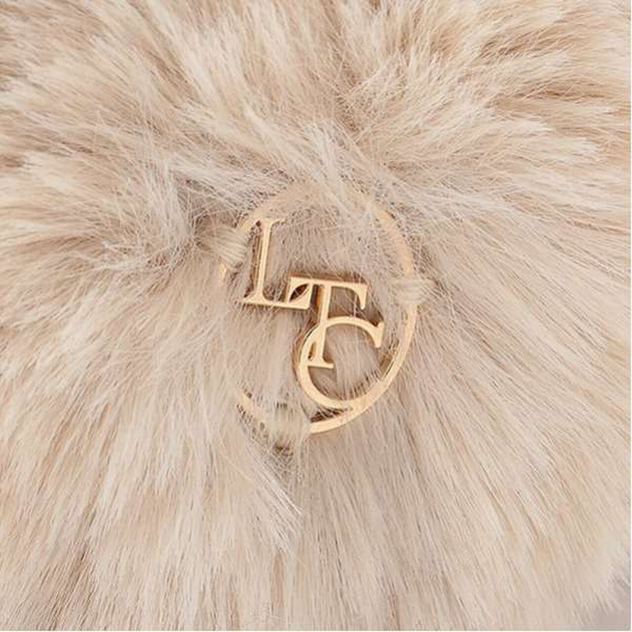 Recycled Eco Fur Ear Muffs,Beige, large image number 3