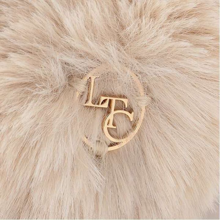 Recycled Eco Fur Ear Muffs,Beige, medium image number 3