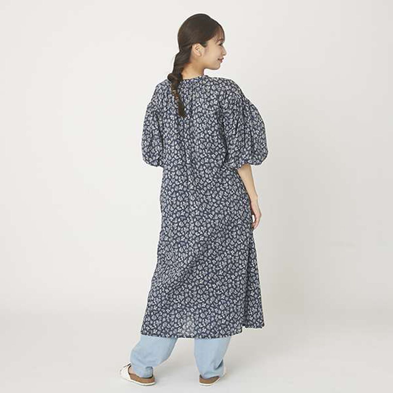 [LADIES] Beautiful Leg Denim Pants,Sax blue, large image number 17