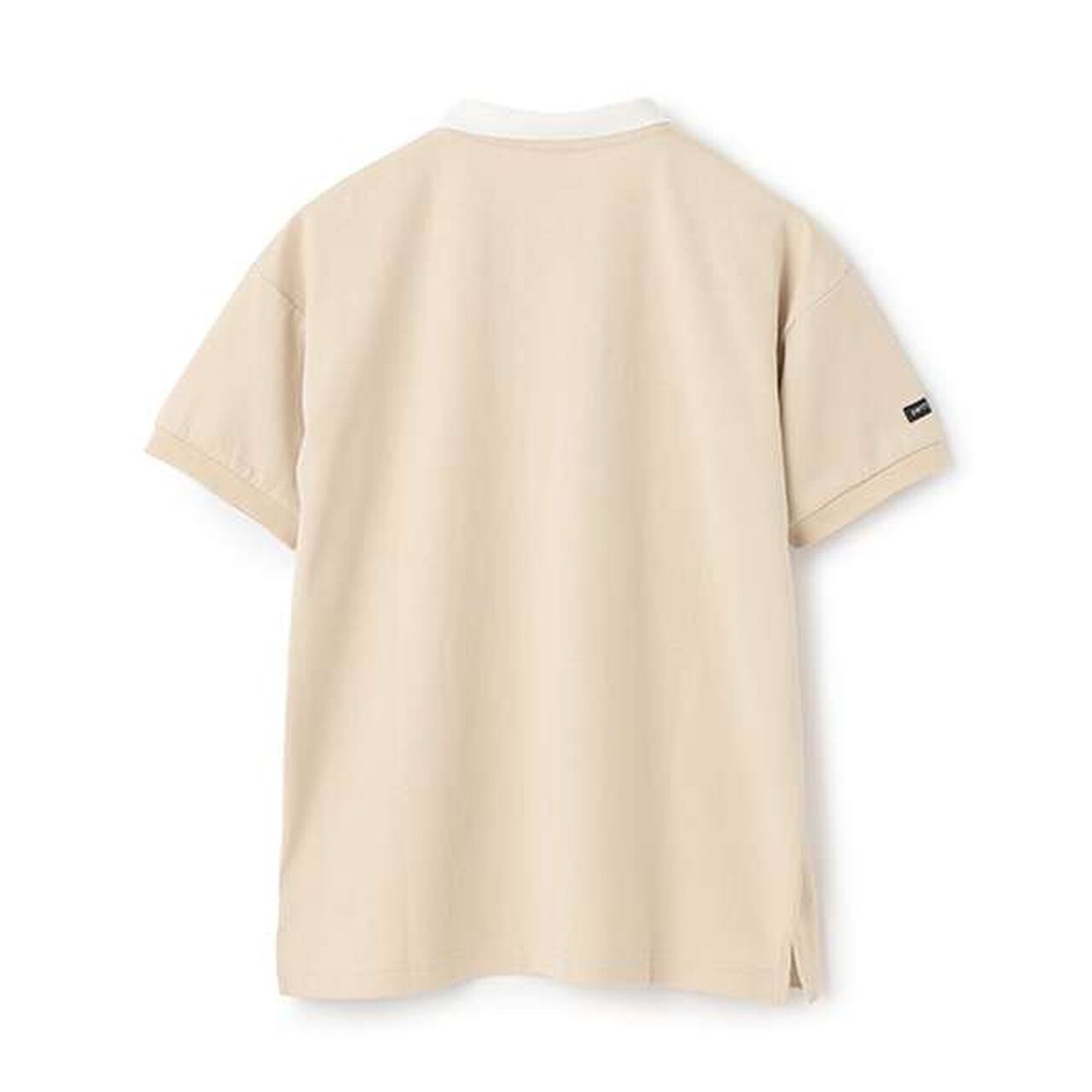 [Cool Touch] Color-Blocked Polo Collar T-Shirt,Charcoal gray, large image number 1