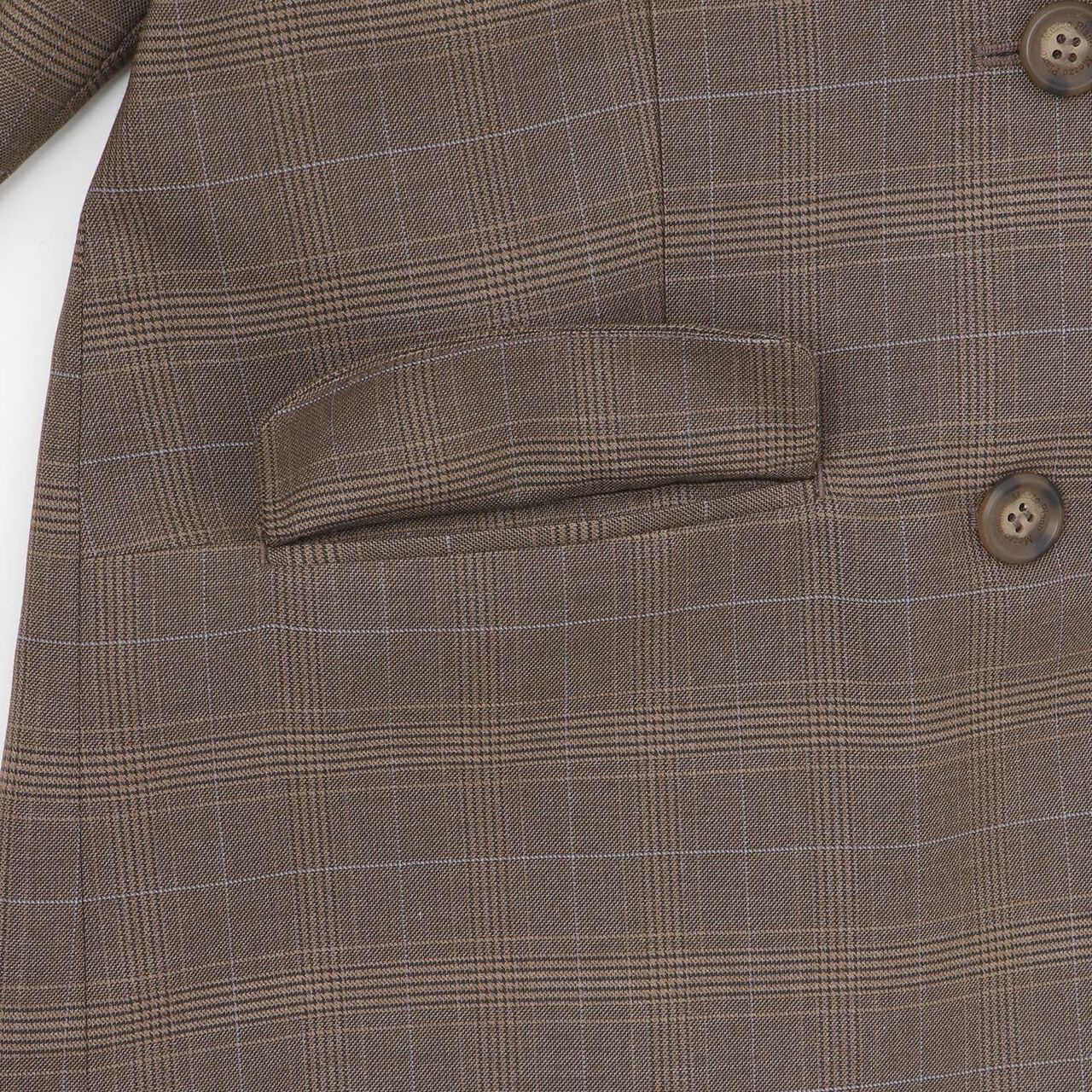 Tailored Ribbon Jacket,Brown, large image number 3