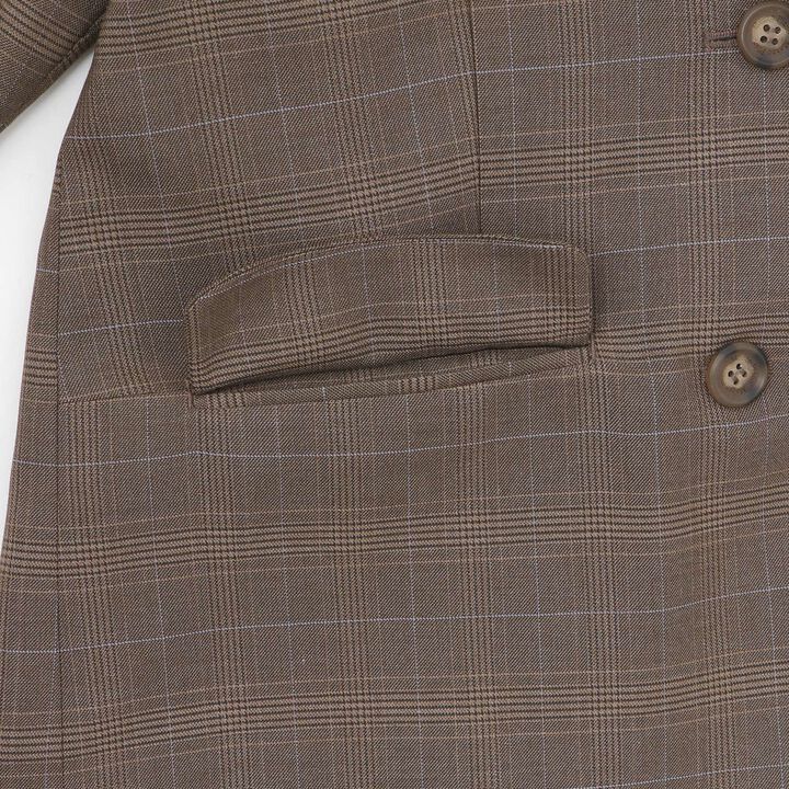 Tailored Ribbon Jacket,Brown, medium image number 3