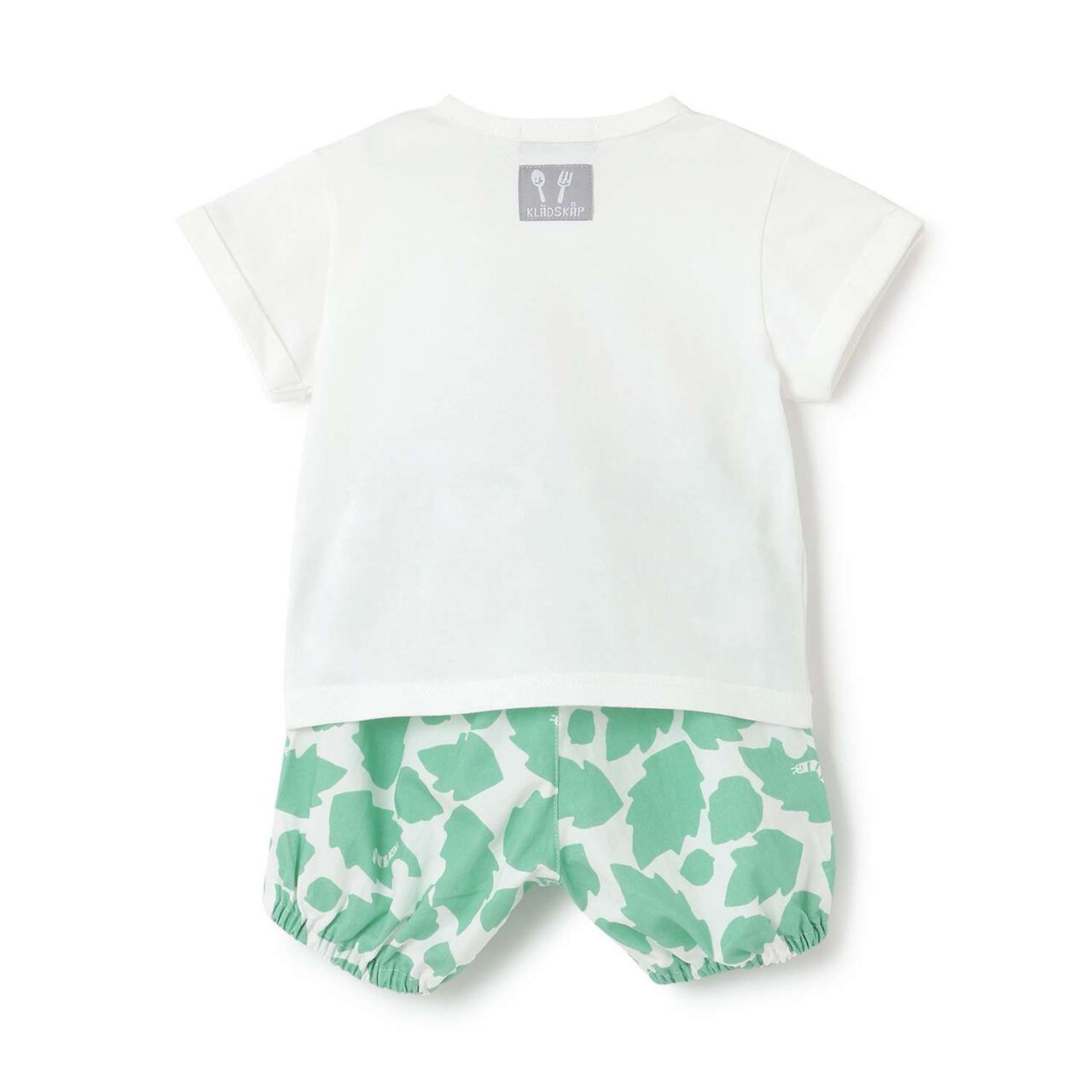 Tomato Appliqu&eacute; Short Sleeve T-Shirt Outfit Set,Off white, large image number 1