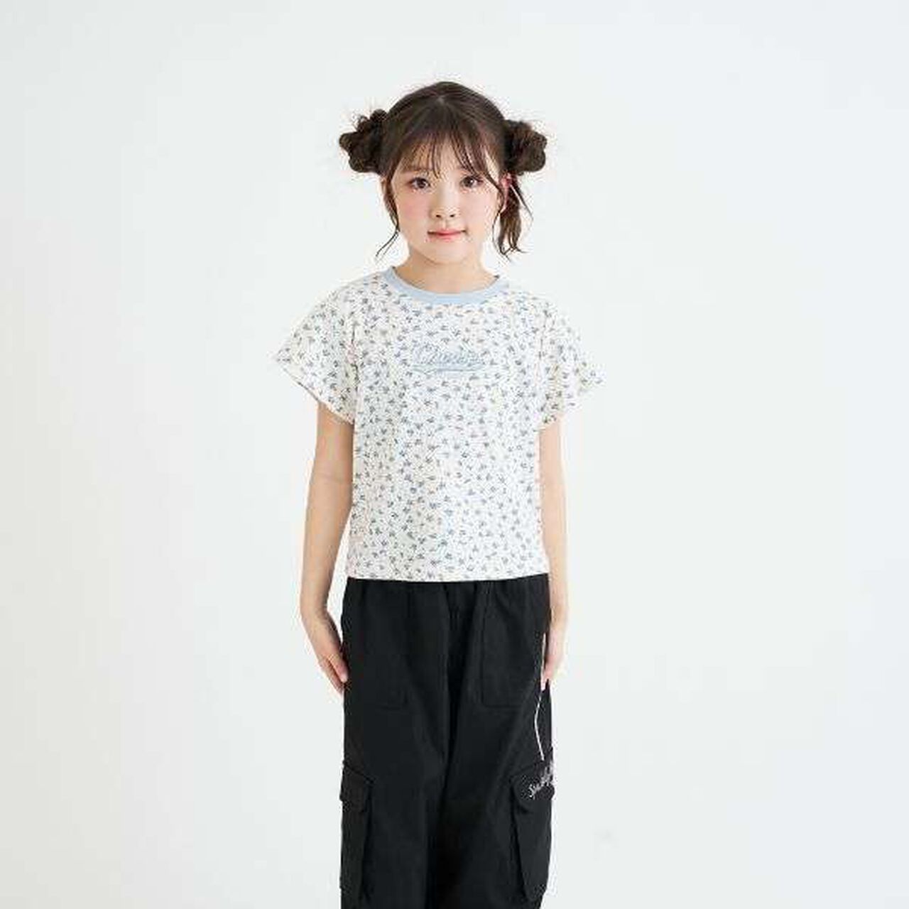 Daily Price Assorted Pattern Short-Sleeve Ribbed Top,Ivory, large image number 20