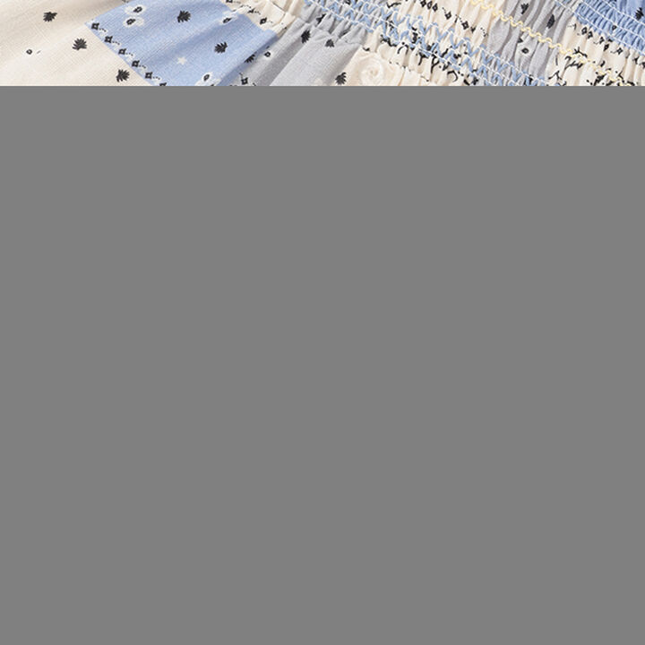 [Link] All-Over Pattern Shirred One-Piece Dress (Kids Size),Light beige, medium image number 16