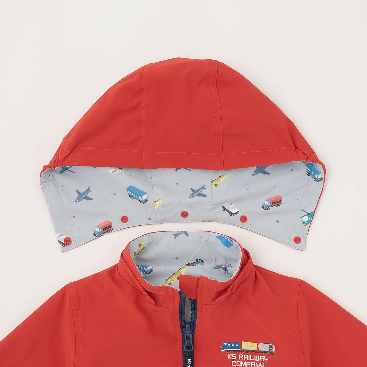 Reversible Vehicle Windbreaker [UV Protection & Water-Repellent Finish],Red, large image number 16