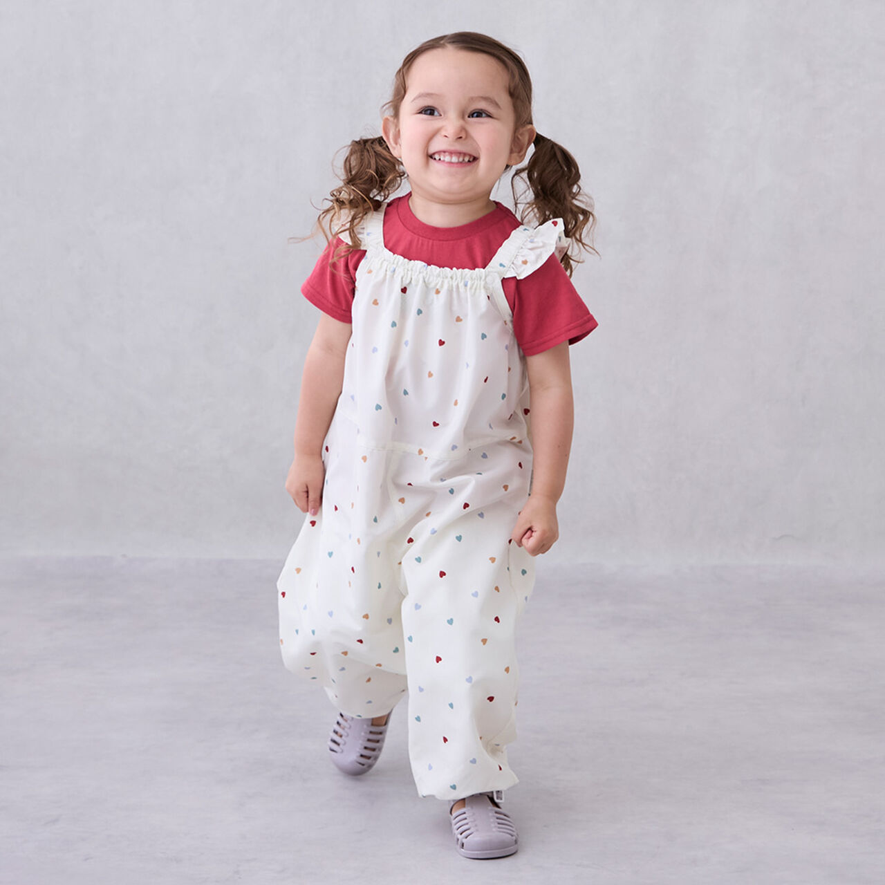 [Water-Repellent] Shoulder Frill Playwear/L,Light pink, large image number 2