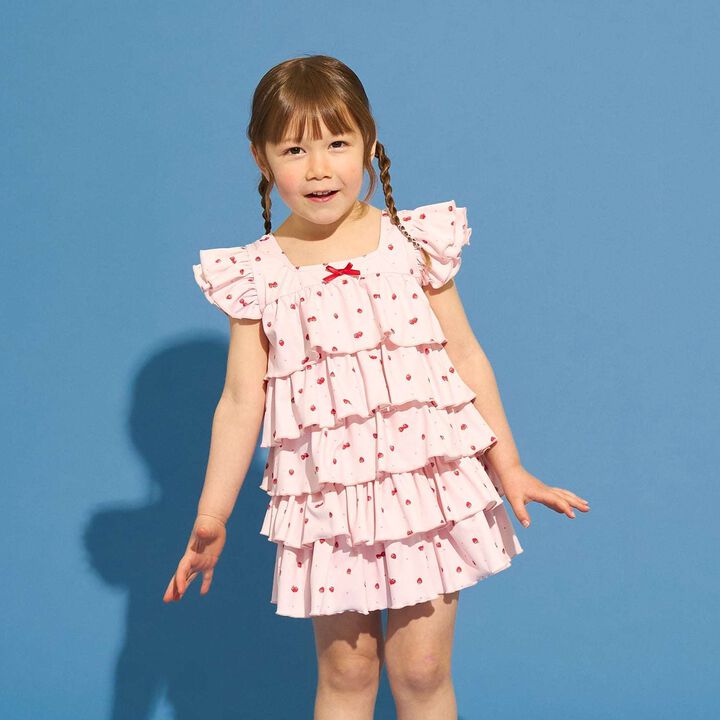 [SWIM] [UV Protection] Tiered Top & Tiered Skirt Separate Swimsuit,, medium