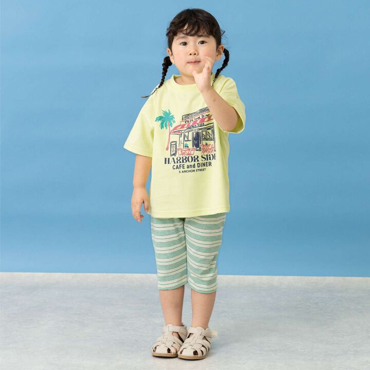 [365D.] Assorted Beach Print Cotton 100% Short Sleeve T-Shirt,Milky white, medium image number 7