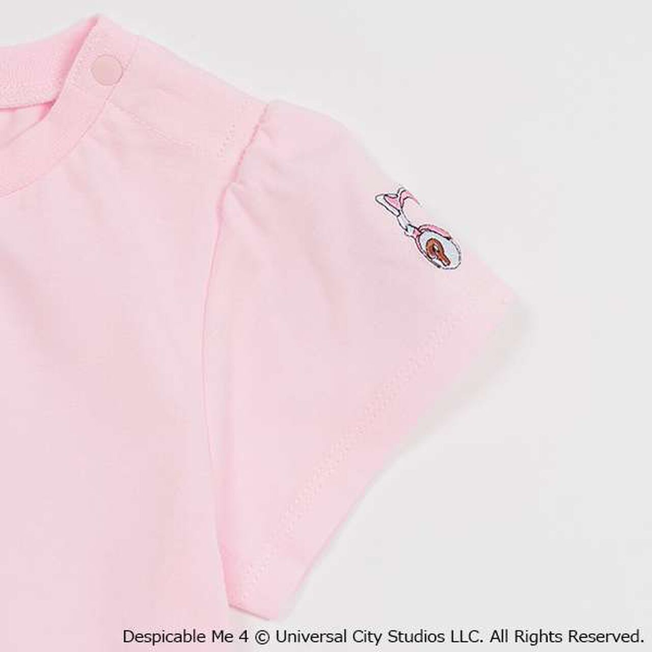 Minion Ruffle Hem T-Shirt,Off white, large image number 13