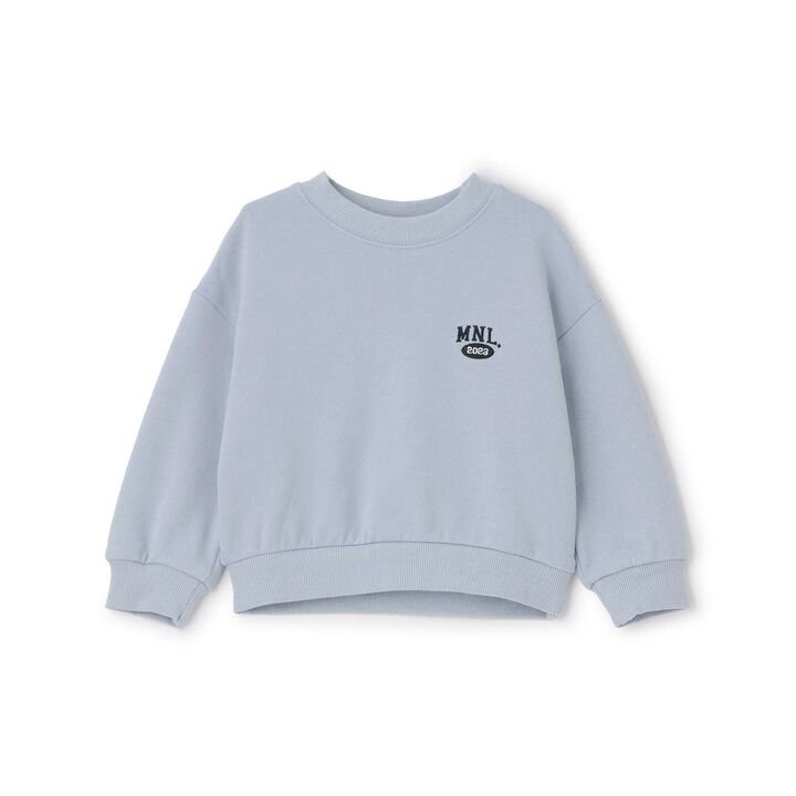 [DailyME] 100% Cotton Basic Sweatshirt,Sax blue, medium image number 0