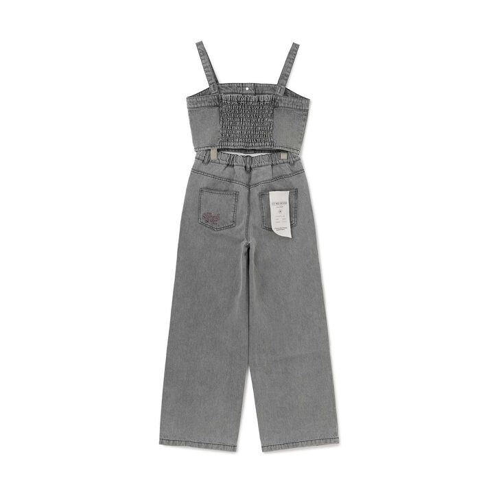 [LTXC] Denim Pants and Bustier Set,Black, medium image number 4