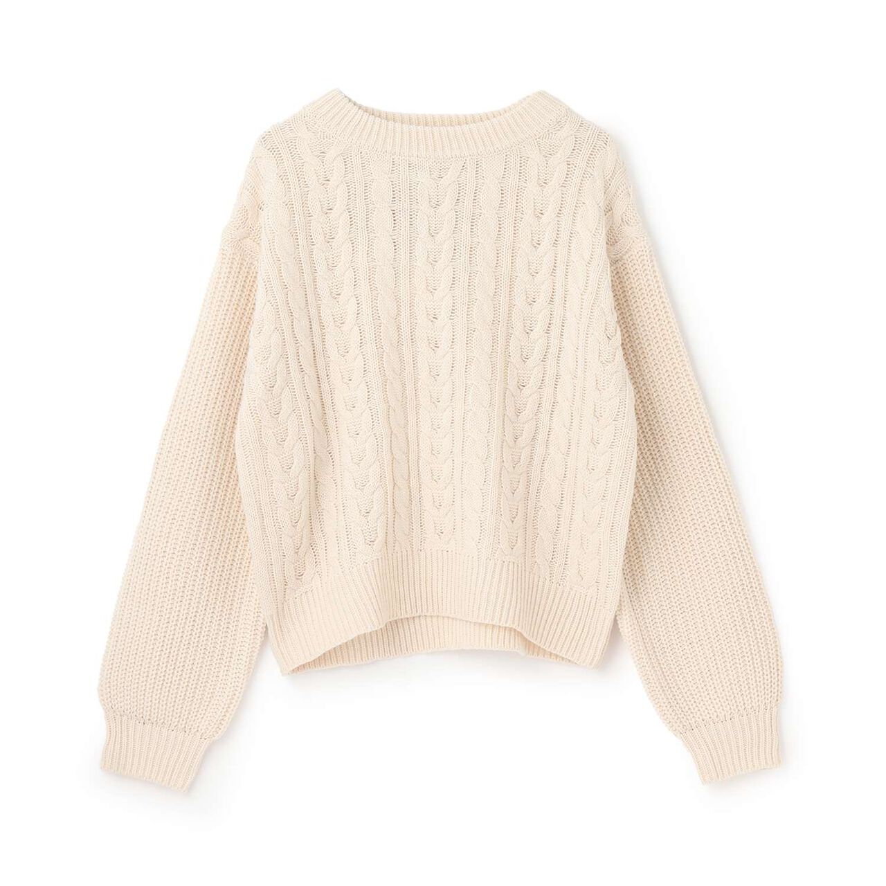 [GOOD PRICE] Cable Knit Pullover,Ivory, large image number 6