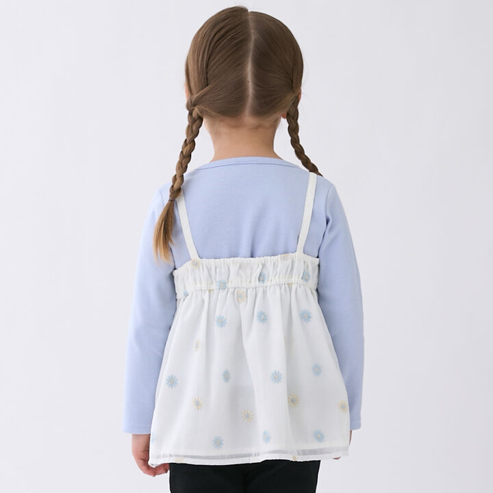 Link Floral Embroidery Tunic Set,Light blue, medium image number 2