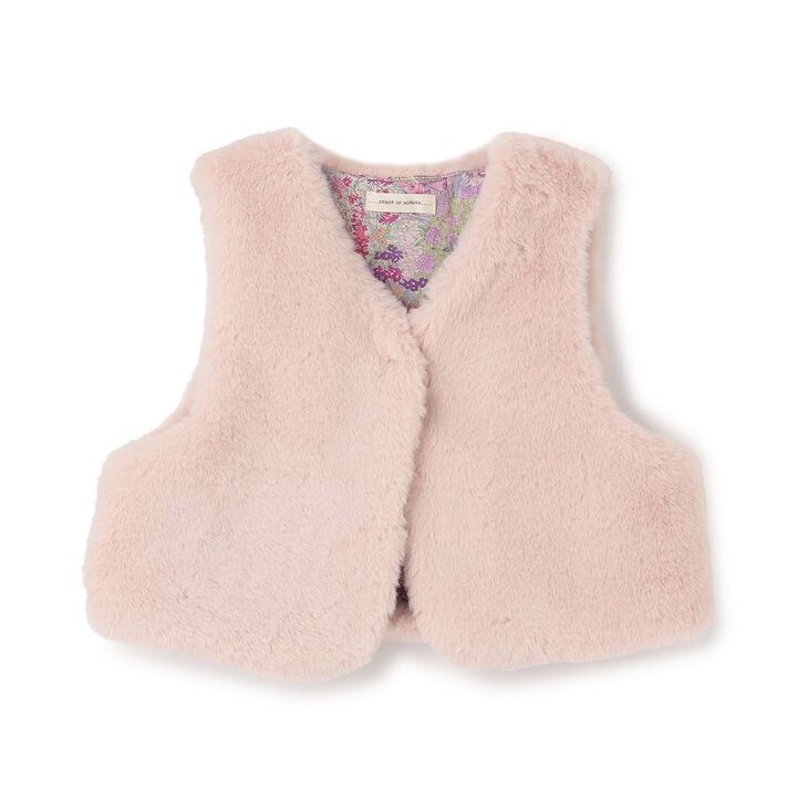Liberty Fur Vest,Pink, medium image number 0