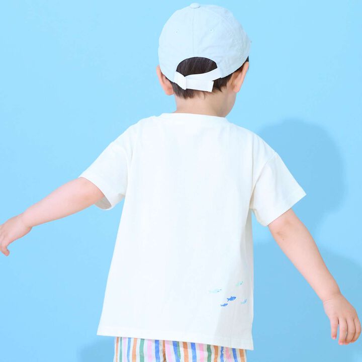 [Cool Touch] Sea Creature Appliqu&eacute; Short Sleeve T-Shirt,Off white, medium image number 10