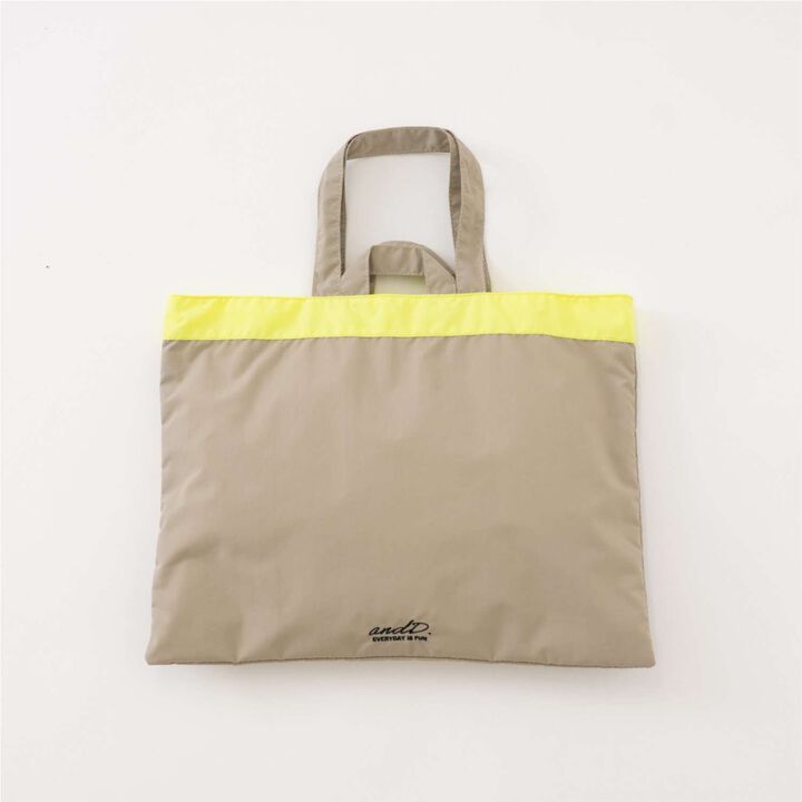 Water-Repellent Reversible Bi-Color Lesson Tote,Beige, medium image number 14
