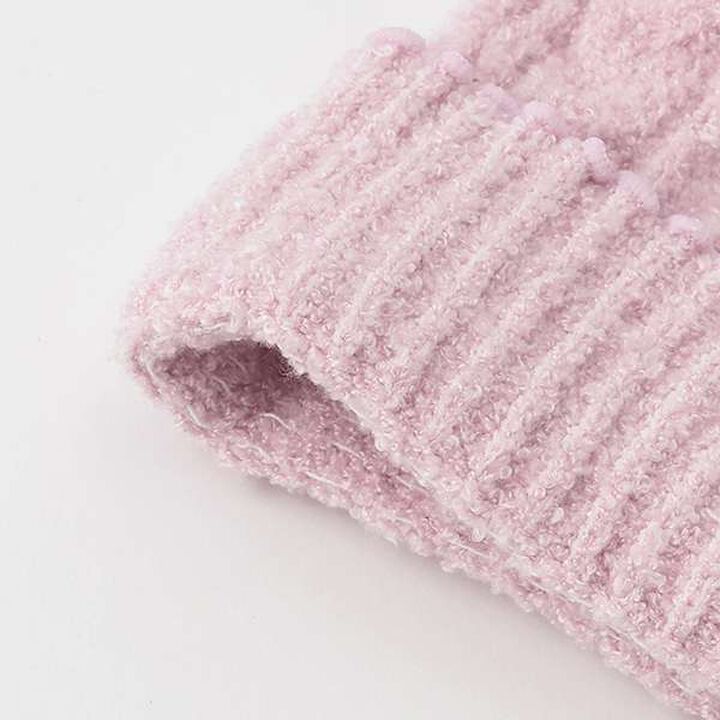 Boa Rabbit Mascot Marshmallow Knit Hat,Light pink, medium image number 4