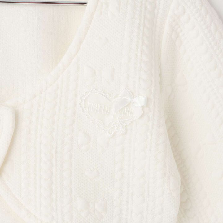 Ballet Quilted Jacquard Bolero,Ivory, medium image number 3