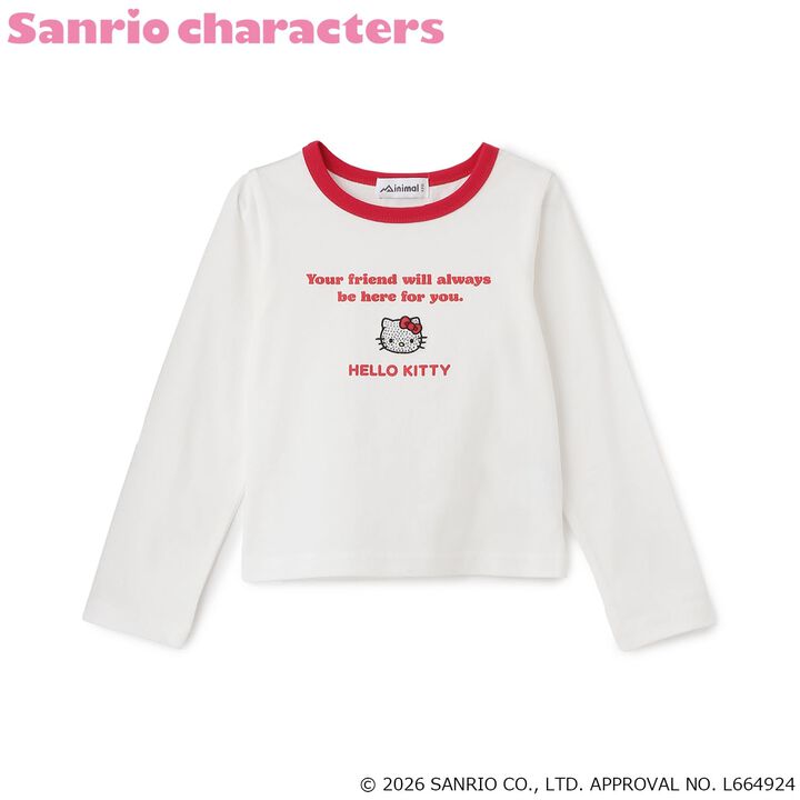 [Sanrio Characters] Ringer Long-Sleeve T-Shirt,Yellow, medium image number 12