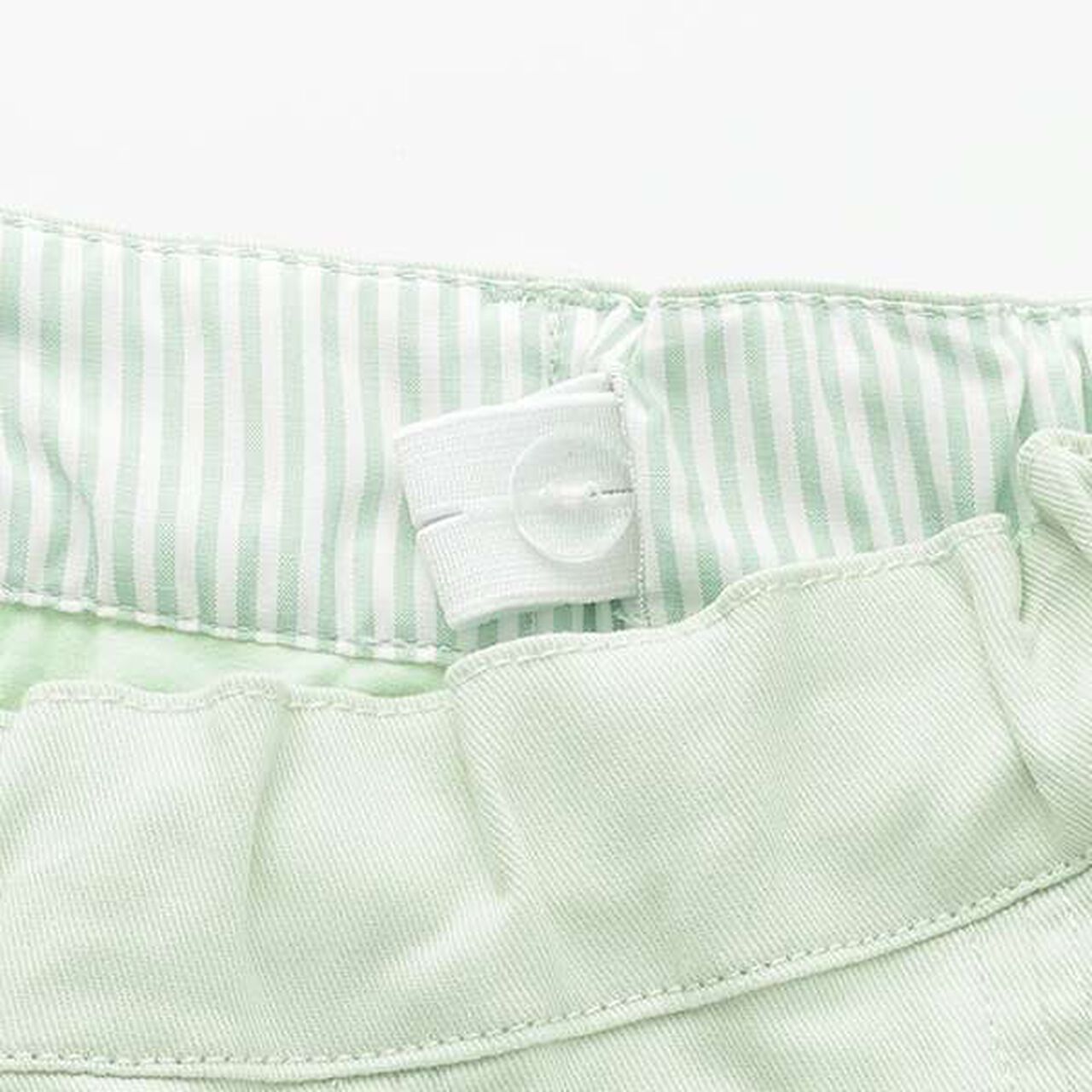 Wide Belt Box Pleats Skirt with Shorts,Mint, large image number 5