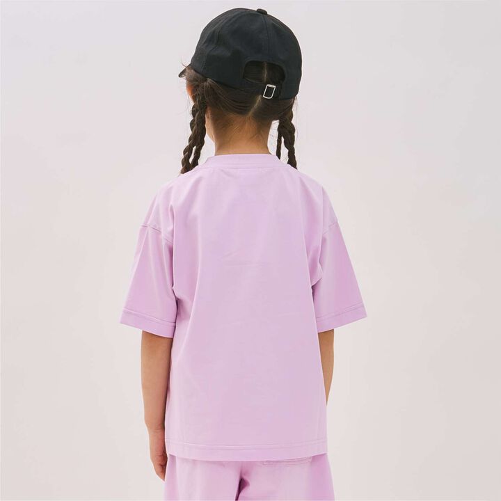 [DailyMe] Simple T-Shirt [Heat Shielding / Quick-Dry / Antibacterial],Sax blue, medium image number 3