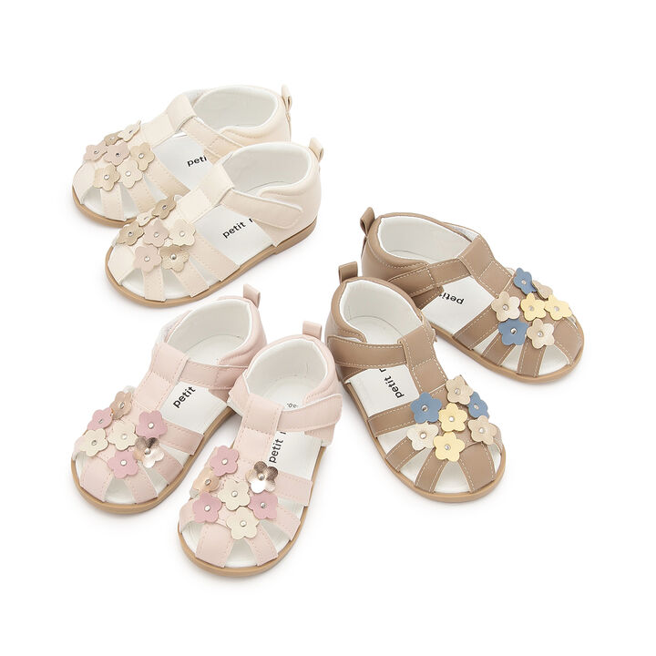 Many Flower Sandals,Pearl white, medium image number 6