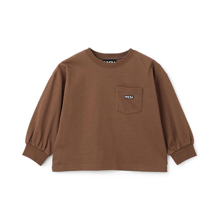 [MNCM] [Coordinatable Setup] Comfortable Jersey Fabric Pocket Big T-Shirt,Black, medium image number 3