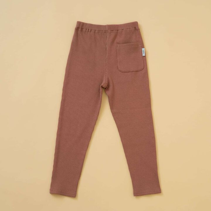 [365D] Anti-Stain Ribbed Leggings,Blue, medium image number 10