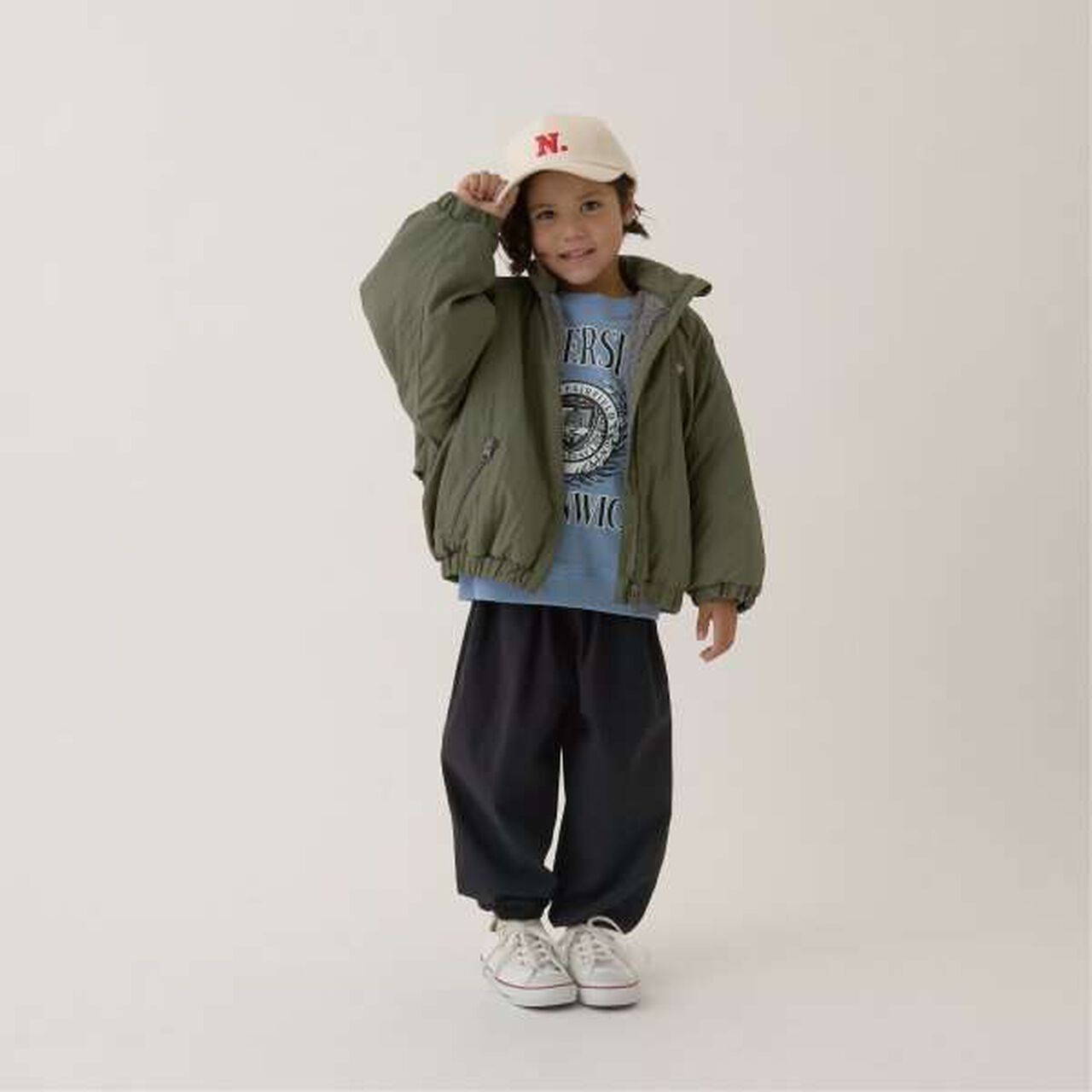 Reversible Oversized 2-Way Jacket,Navy, large image number 14